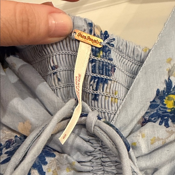 Free People Blue Floral Long Sleeve Dress - Picture 2 of 3